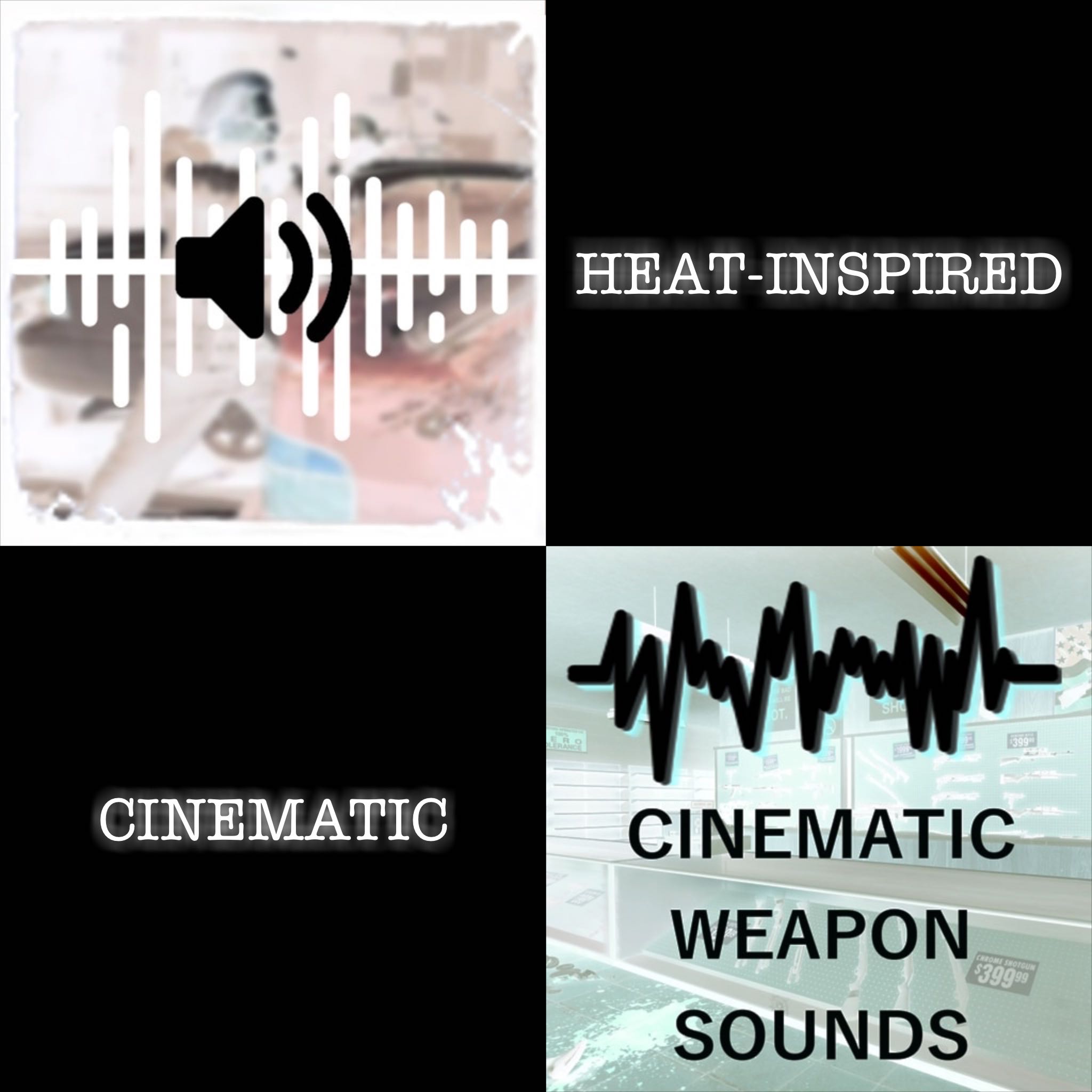 Heat-Inspired Weapon Sounds and Cinematic Weapon Sounds Combined
