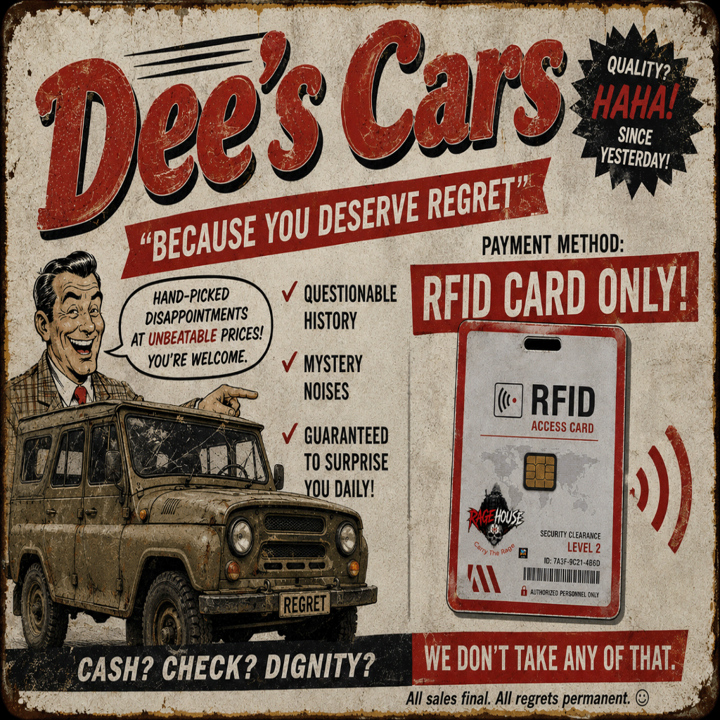 RAGEHOUSE - Dee's Cars V0.3 / by DeeZaster