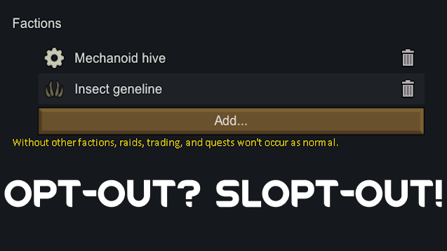 All Factions Disabled by Default
