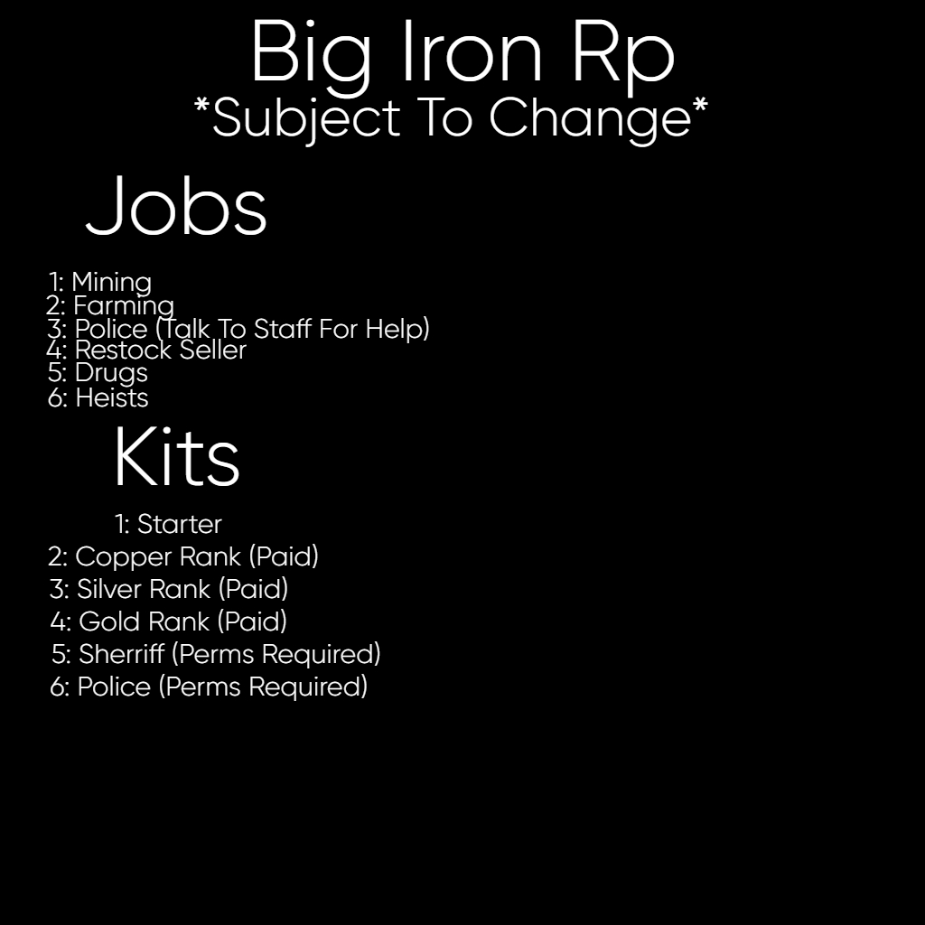 Big Iron RP