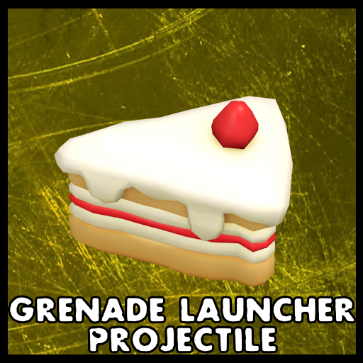 Cake Slice for Grenade Launcher Projectile
