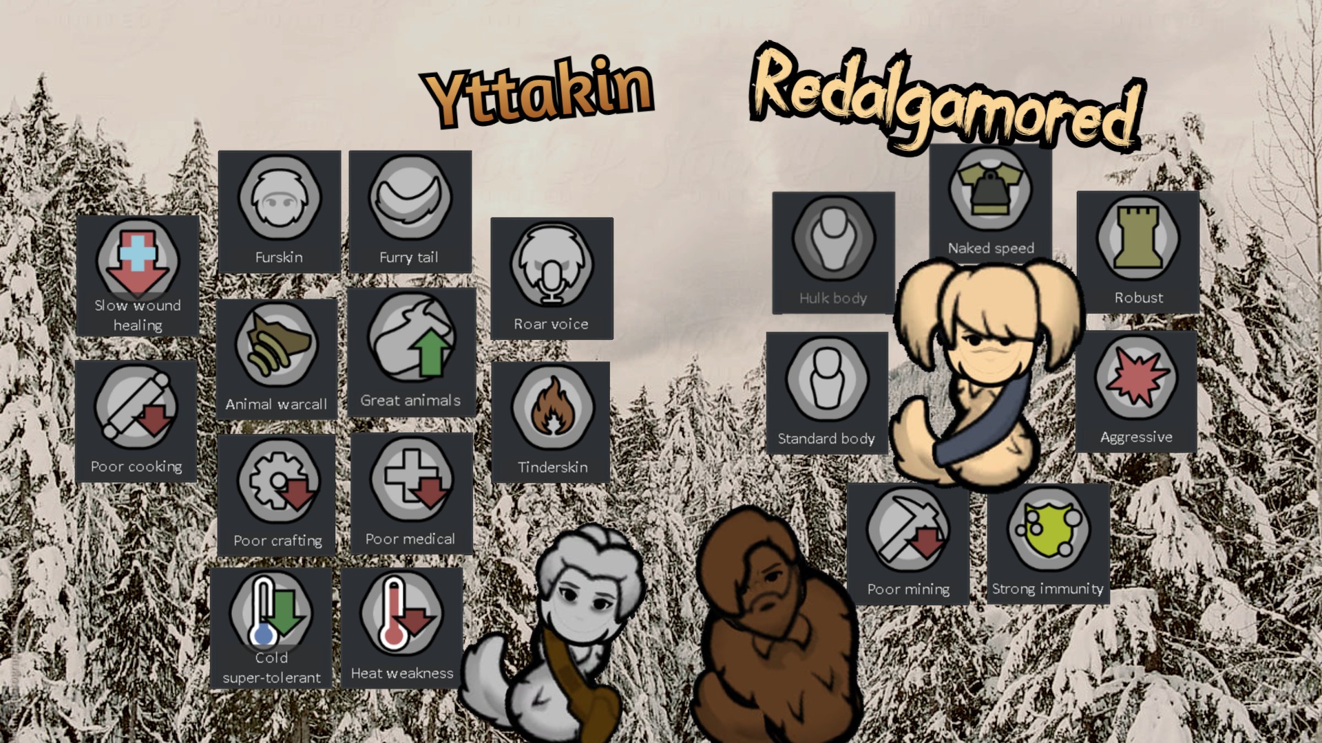 Yttakin Vanilla race rework ][ xenotype redalgamored
