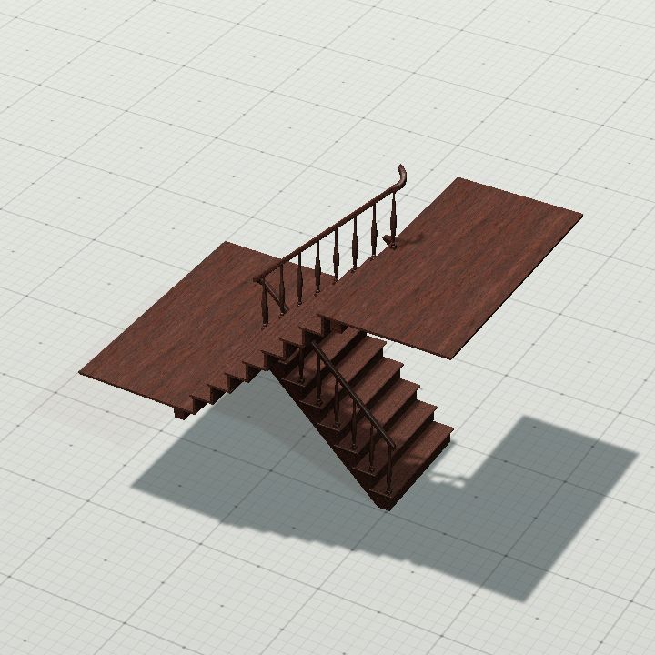 Modular staircase continuous