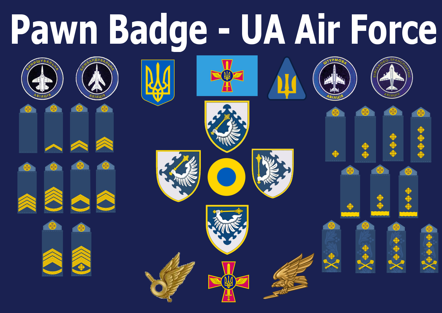 Pawn Badge - UA Air force