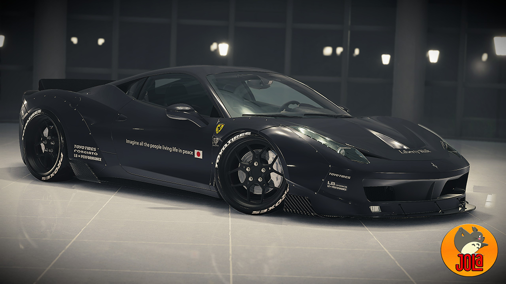 Livery Ferrari 458 - Liberty Walk white
