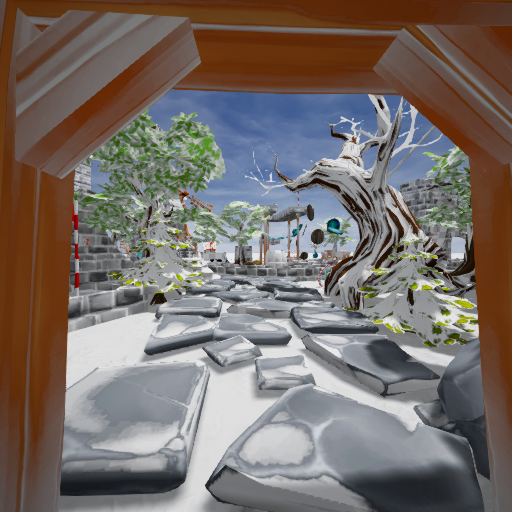 Winter land hole in one