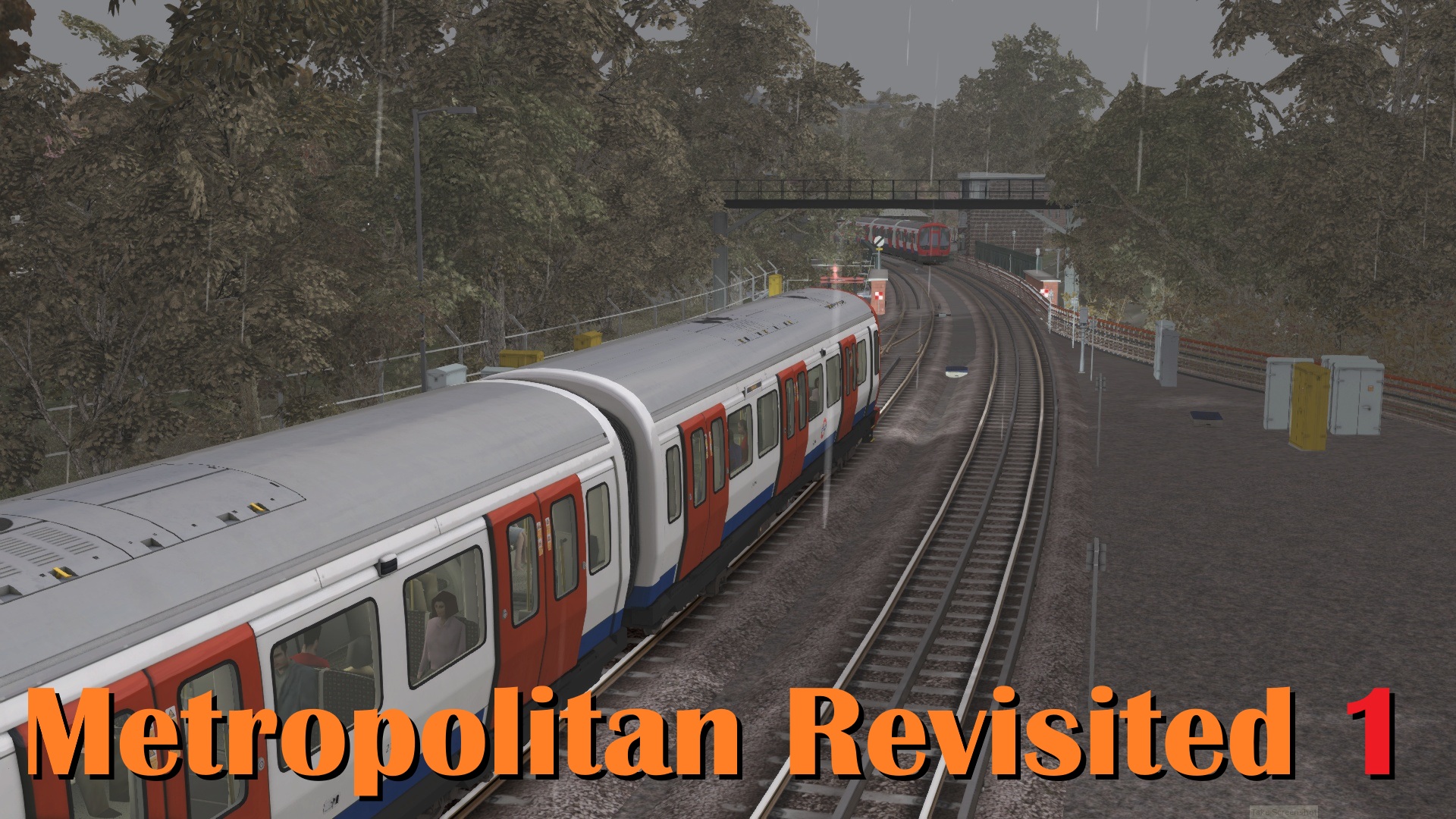 N.S1341 S8 LU EMU Amersham to Moor Park all stations