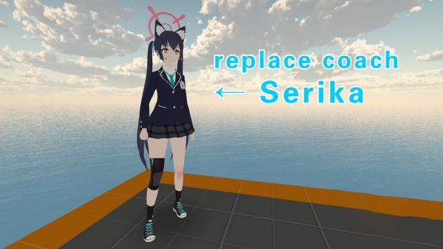 Blue Archive Serika（蔚蓝档案 黑见芹香）replace coach