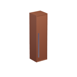 Shelf component - super-narrow, long, with left door