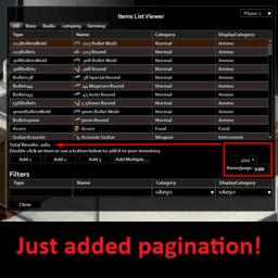 Admin Items List Fix B41/42MP