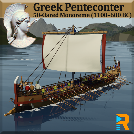Greek Penteconter, 50-Oared Monoreme - RAMBO