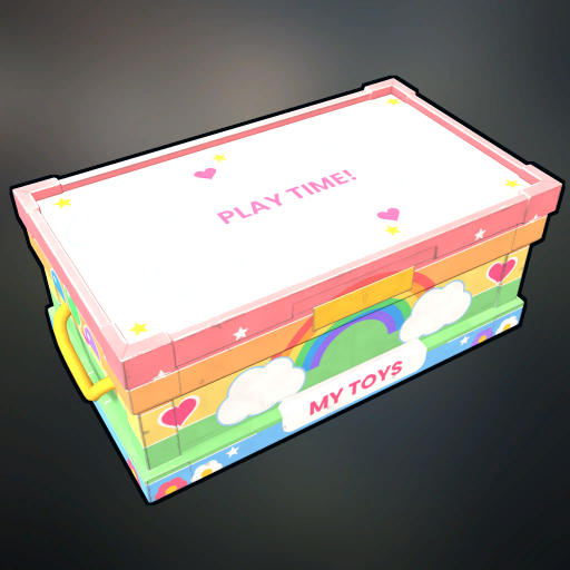 large wood box rainbow sunshine