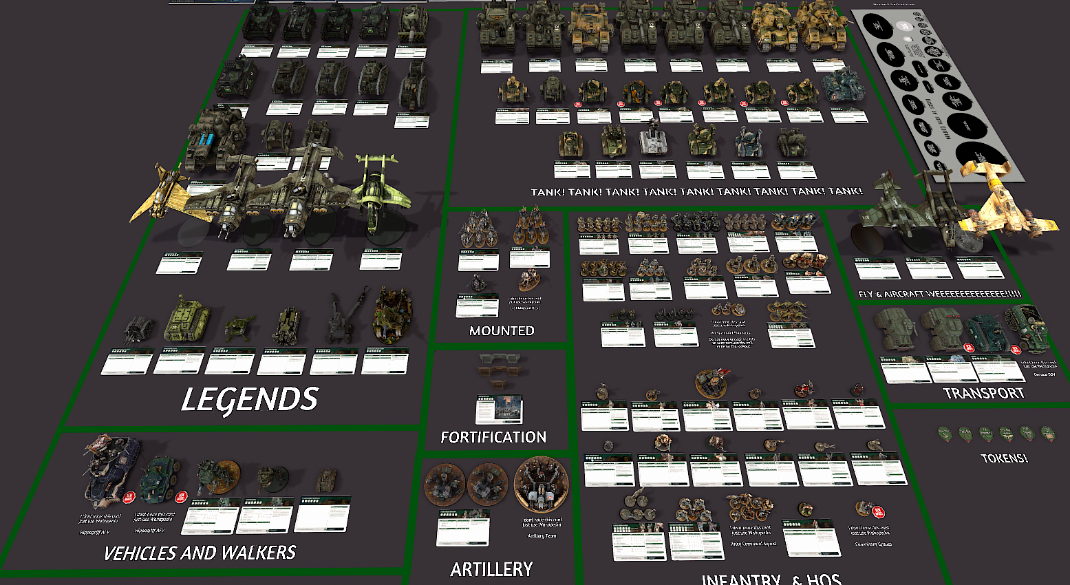 The Astra Militarum 10e ALL MODELS AND DATASHEETS PRE CODEX