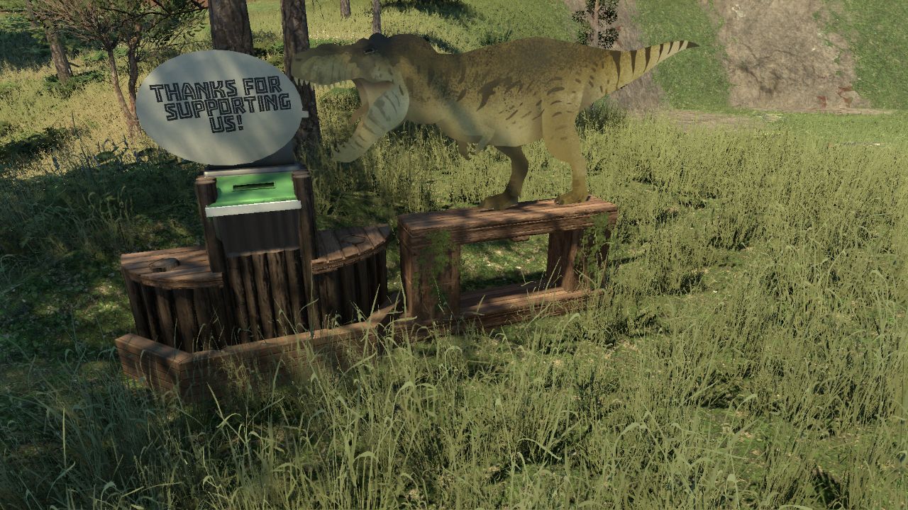 Tyrannosaurus "Thank You" Donation Box