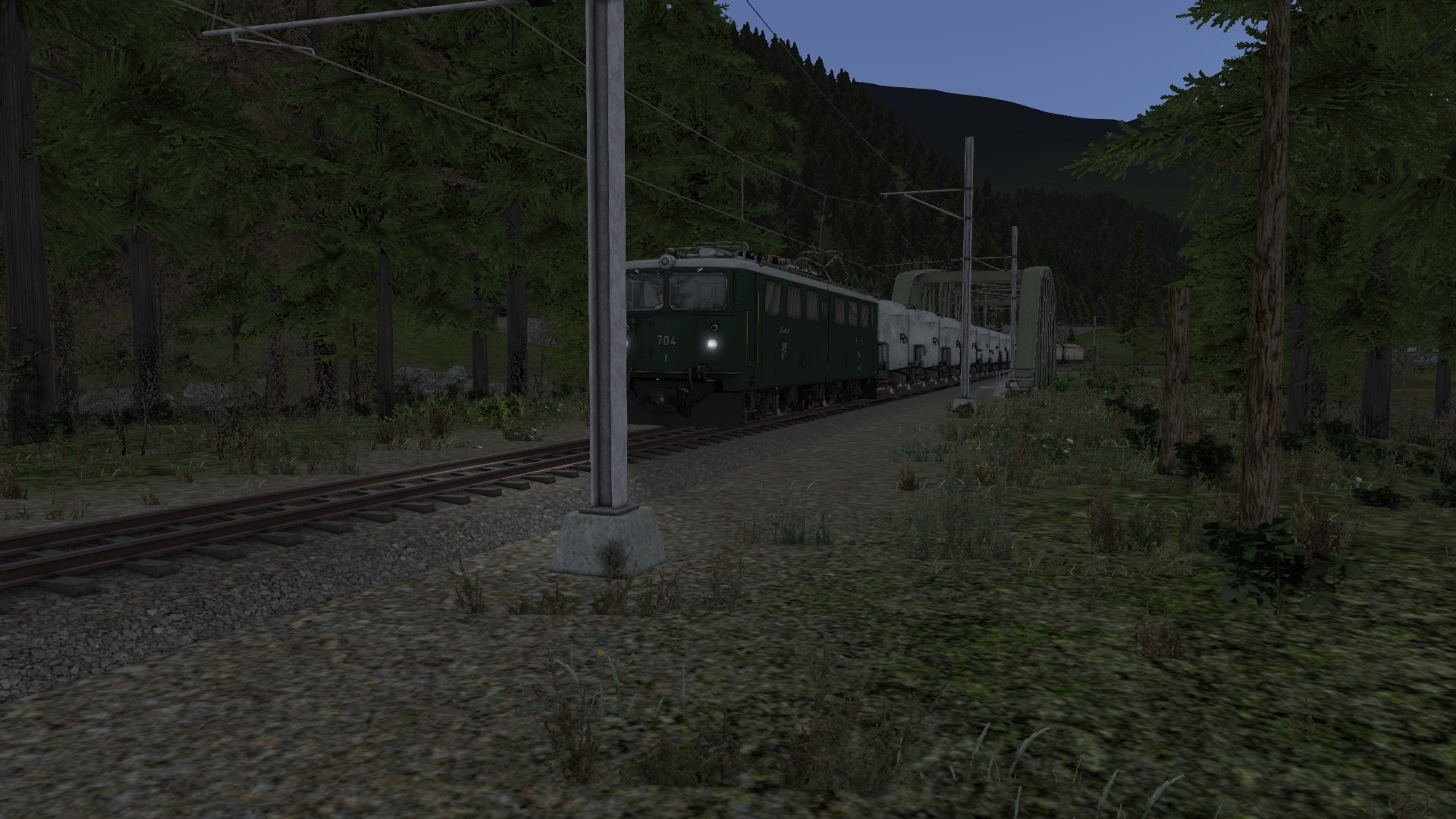 [HS]-Train 5711: 0553 Ilanz to Disentis