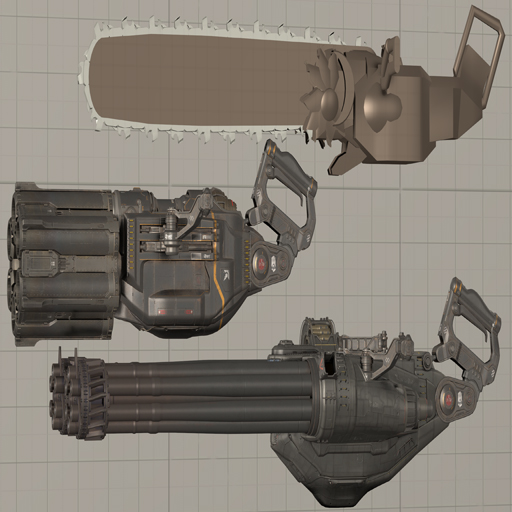 DOOM The Dark Ages Atlan Weapons (Props)