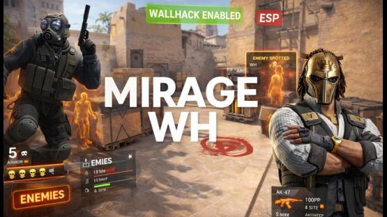 MIRAGE WHERE EVERYONE HAS WH – Counter-Strike 2 Mod