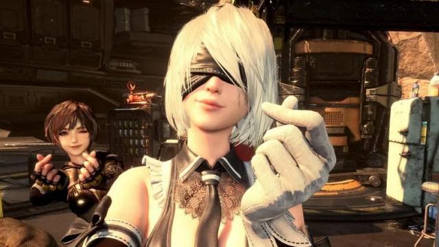 R-18 Eve (maybe) (Stellar Blade) and 2B (Nier Automata) Loading screen