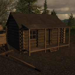 1800's Homesteader Log Cabin