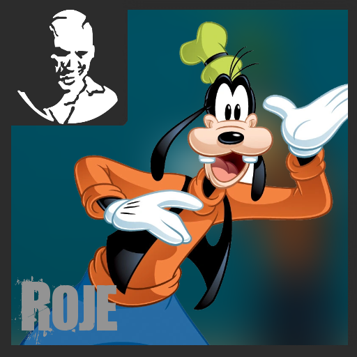 Goofy over roje