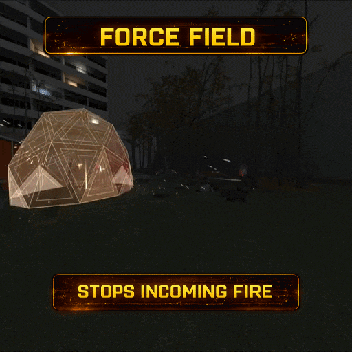 Hexa-Core Shield Generator — Deployable Energy Dome