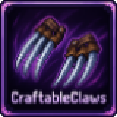 Craftable Claws – tModLoader Mod