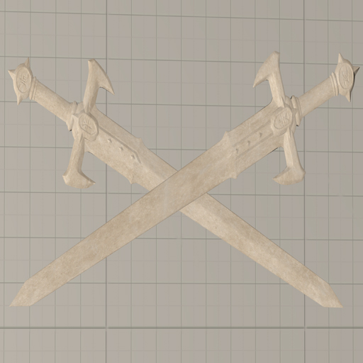 DOOM The Dark Ages Sentinel Statues Sword (Prop)