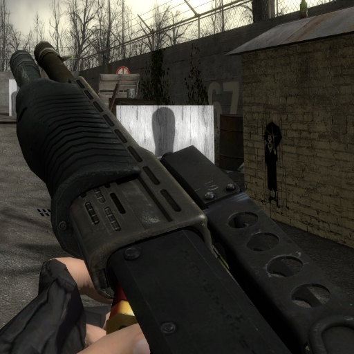 Spas 12 Shotgun with Folded Stock on EZ2 anims