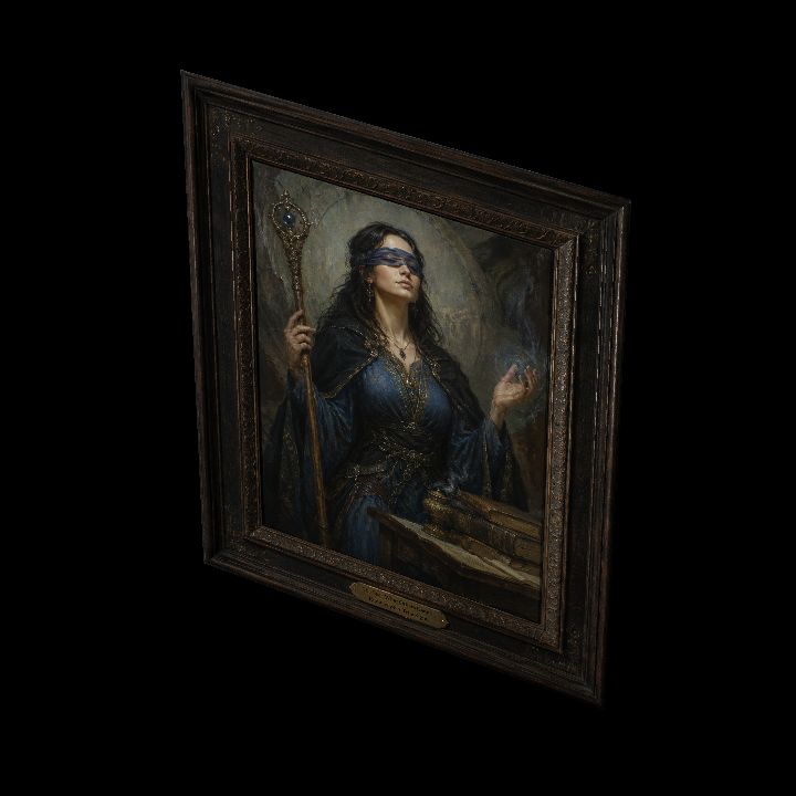 Painting: The Azure Oracle {2D}