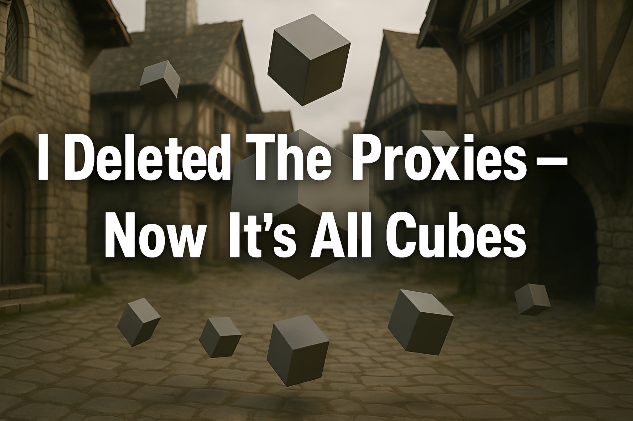 I Deleted The Proxies - Now Its All Cubes