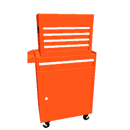 Orange Aukfa 2 Piece Mechanic's ToolBox