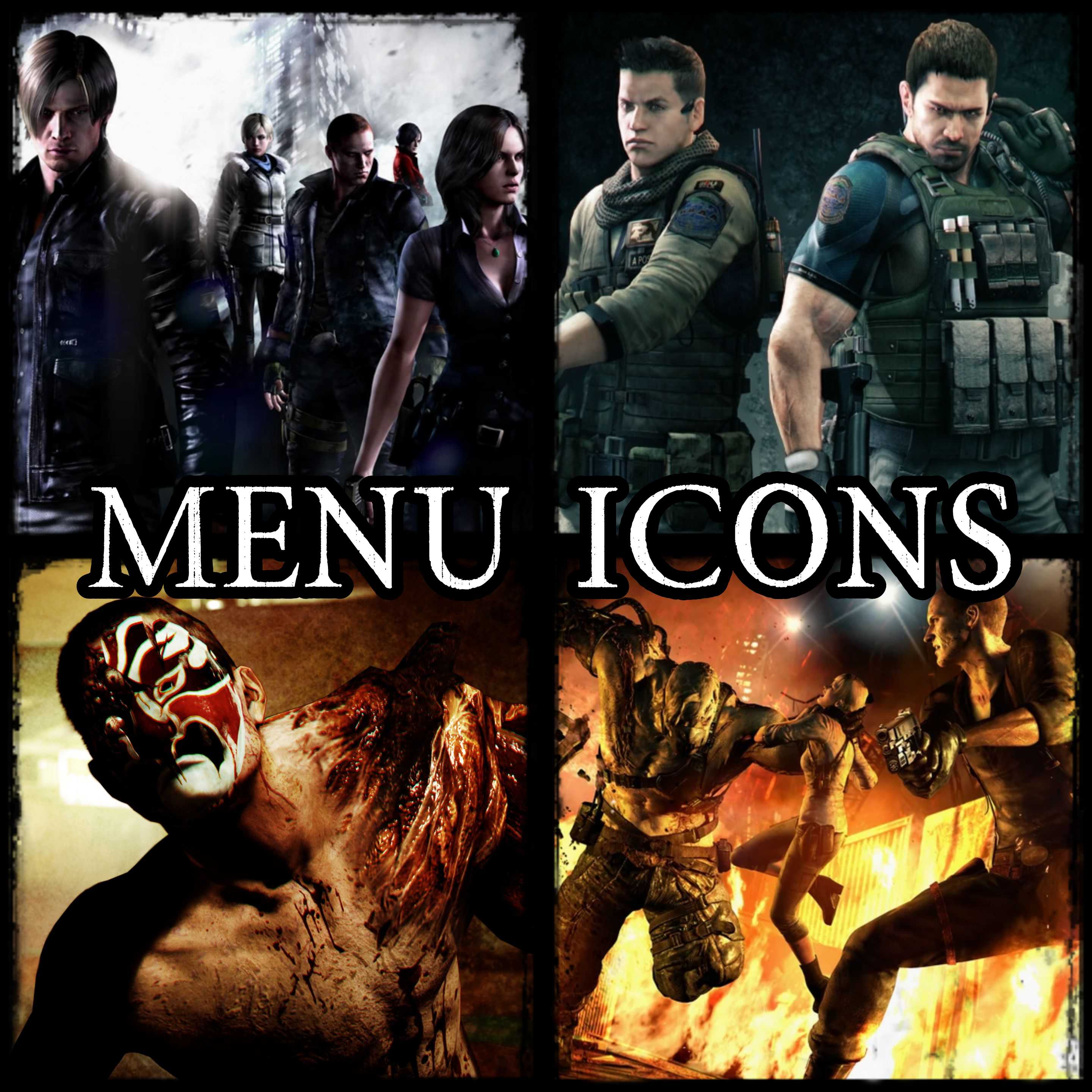 Resident Evil 6 Menu Icons