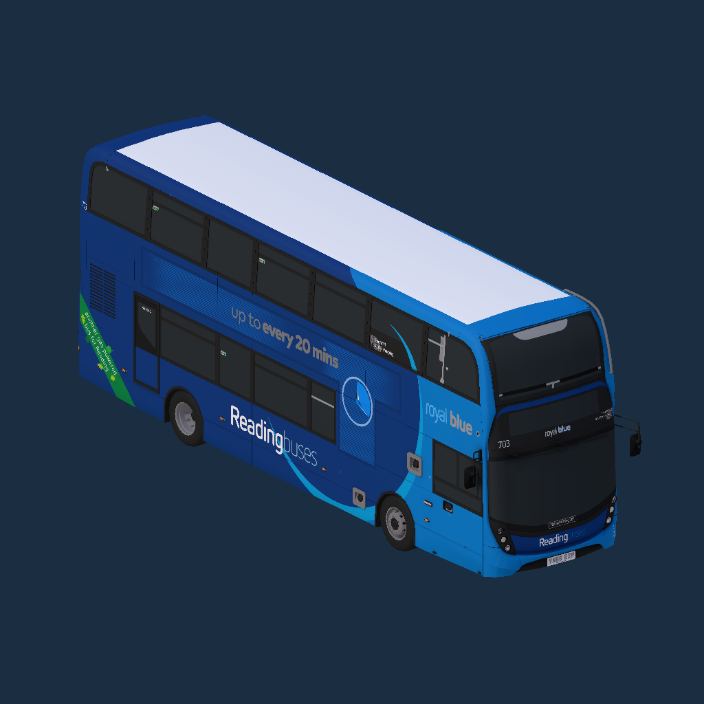 Reading Buses 703 YN66 EZP Royal Blue 33 Livery