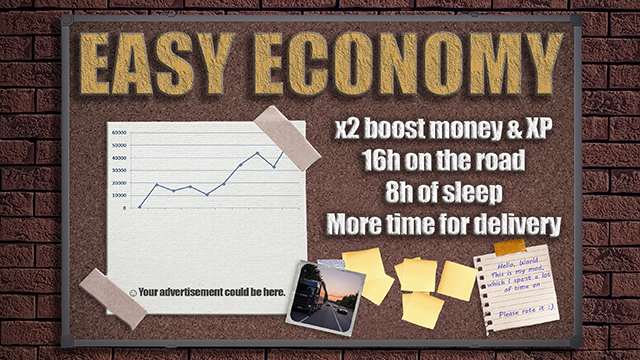Easy Economy: x2 Money & XP and Less Sleep & More Time For Delivery
