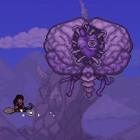 mod that replaces eater of worlds with a corruption colored brain of cthulhu – tModLoader Mod