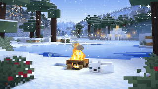minecraft-snowy-campfire.3840x2160