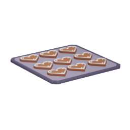 Tray of Gingerbread Cookies Hearts