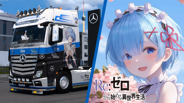 Mercedes Actros MP4 Rem - Re:Zero kara Hajimeru Isekai Seikatsu Skin