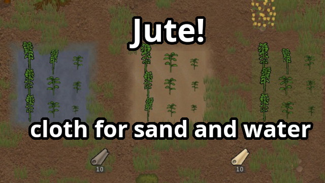 Jute VPE More Plants fabric