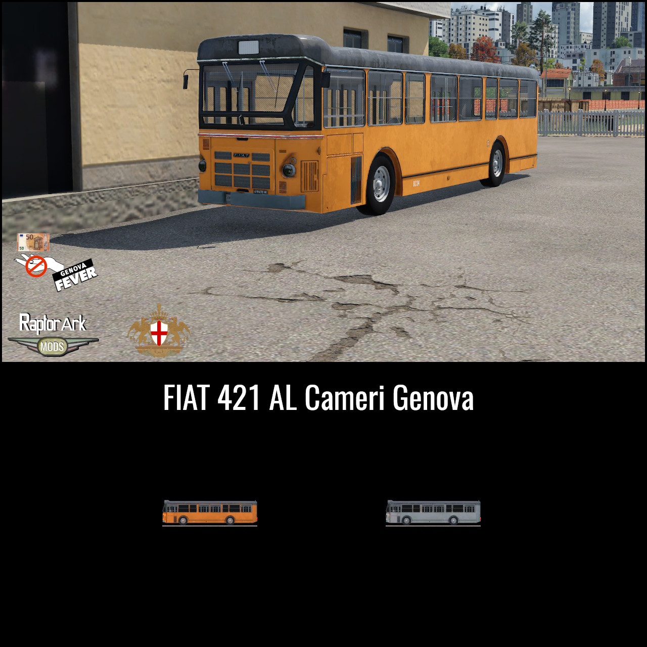 Fiat 421AL Cameri Genova bus