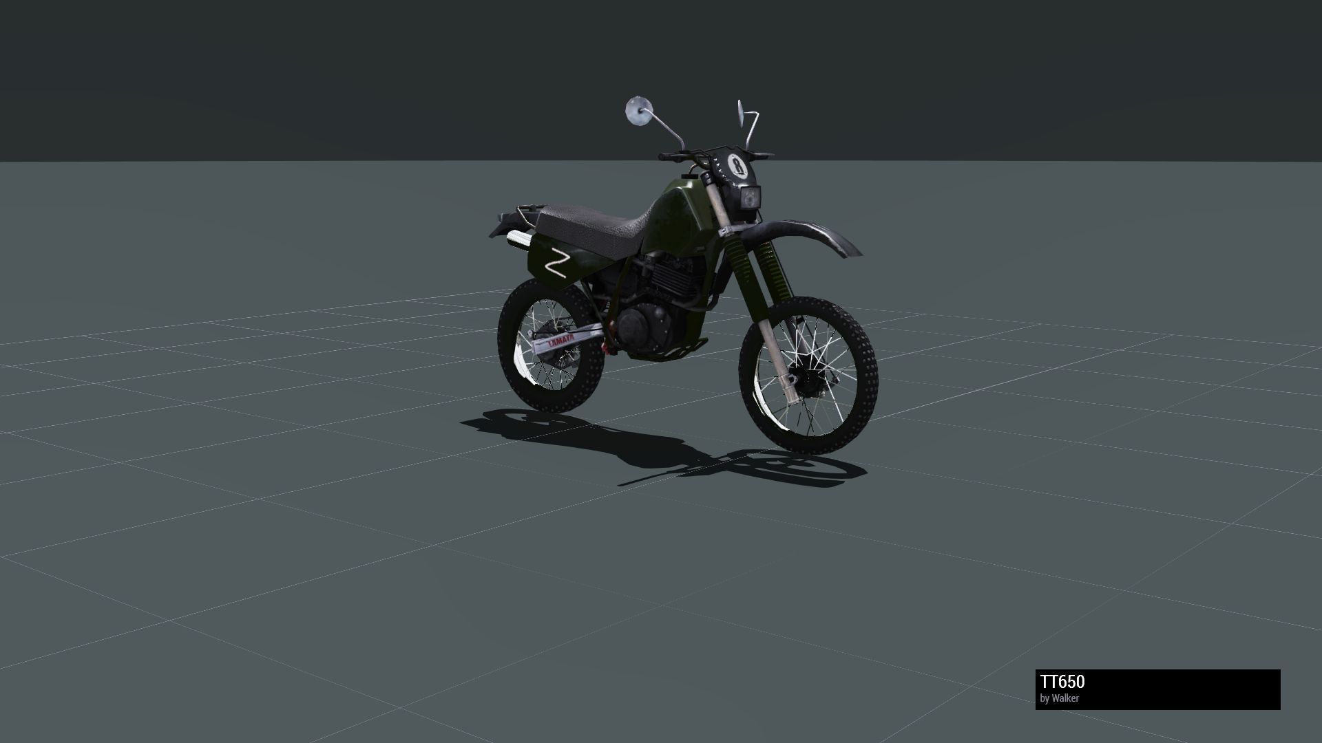 Motorcycle TT650 Olive