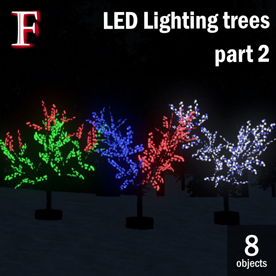 LED Lighting trees pack 2