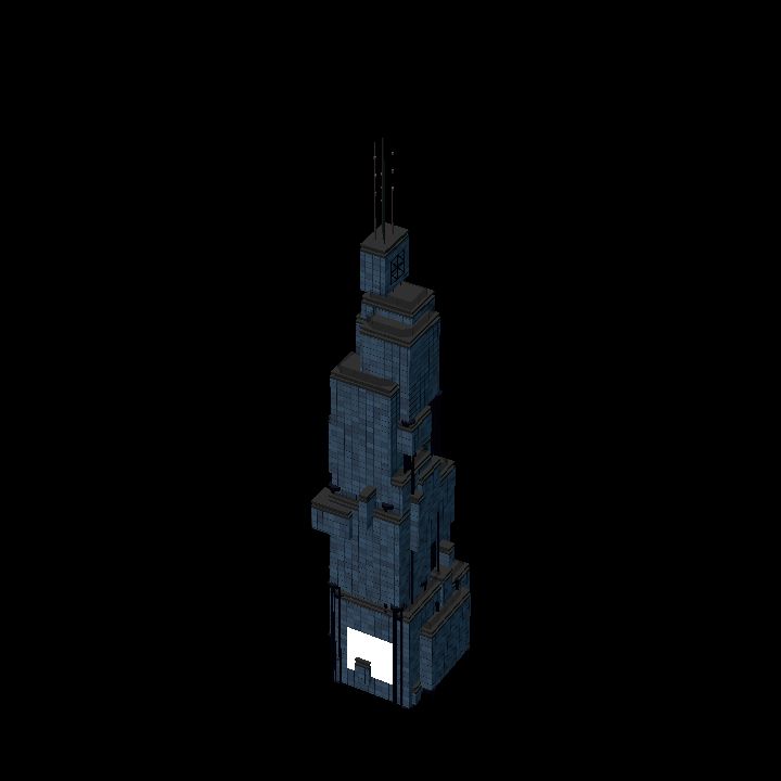 Low Poly Scifi Towers G 2 