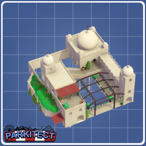 Bizintine building, 3x4 ride slot + shop's