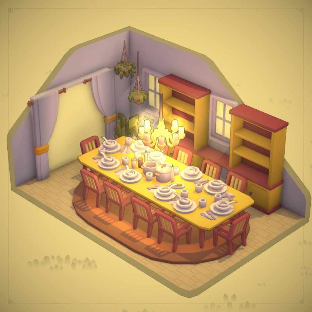Set, Yellow Dining Room