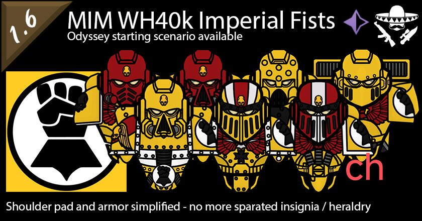 [ZH]MIM Warhammer 40k Imperial Fists中文汉化