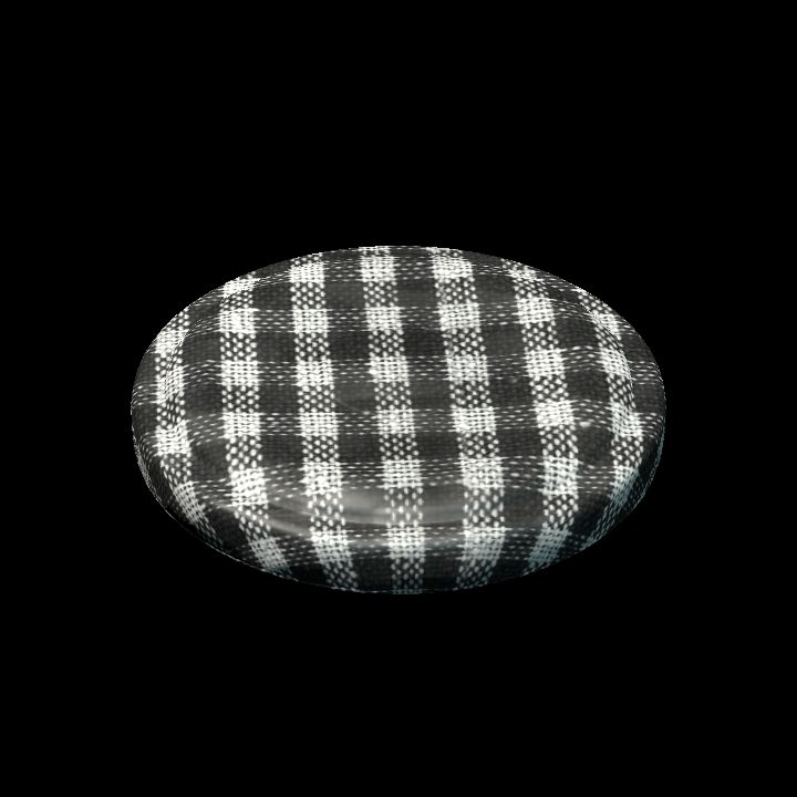 Glass jar lid black