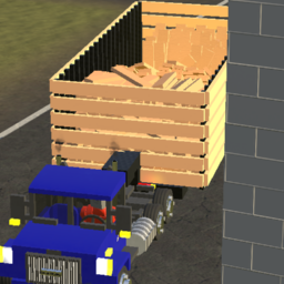 Deniz Semi truck With Oakplank trailer with filled oak planks
