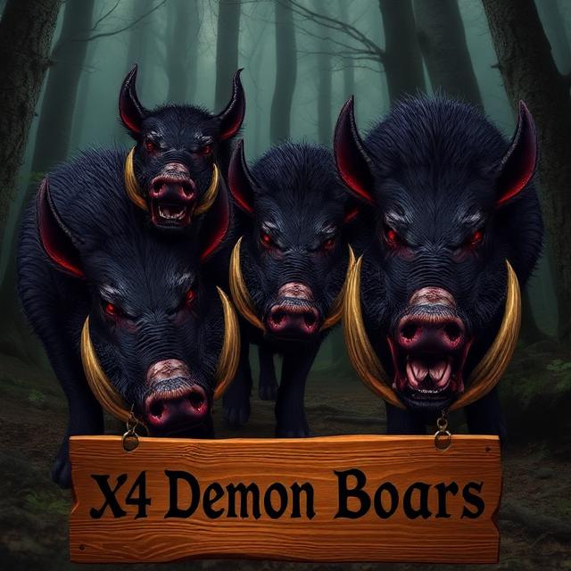 Demon Boar Spawns X4