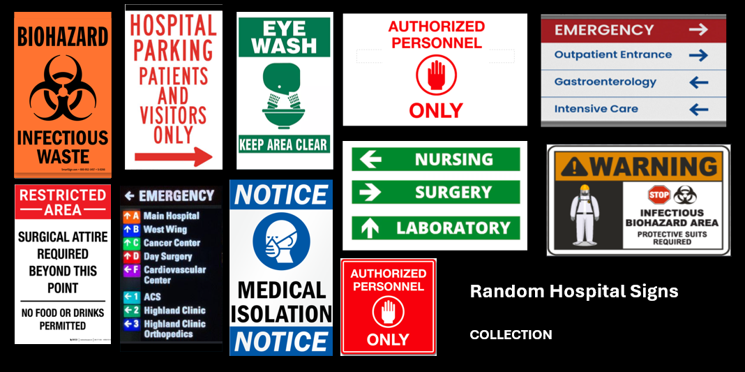 Hospital Random Signs